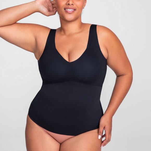 Honeylove Women's LiftWear Shaping Tank Top in Vamp Black - Picture 1 of 9